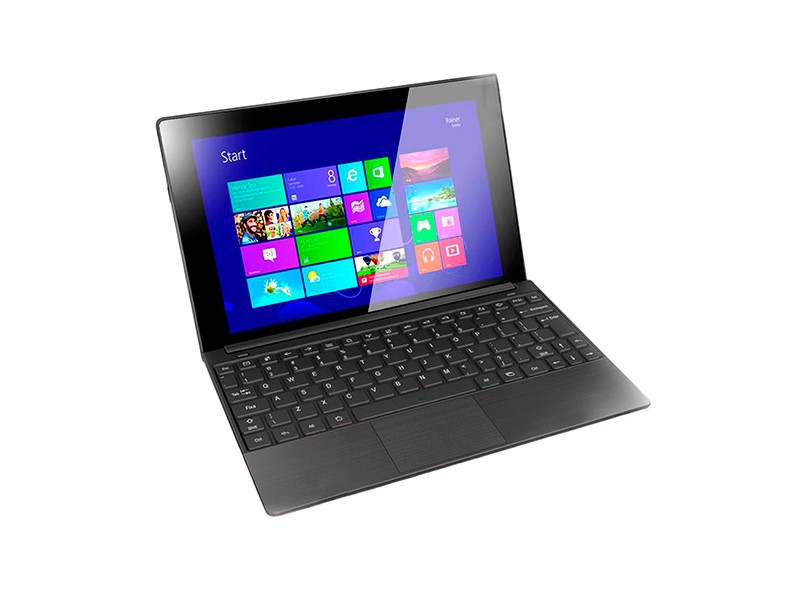 Notebook Conversível CCE Intel Atom Z3735G 1 GB de RAM SSD 16 GB LED 10.1 " Touchscreen Windows 8.1 F10-30