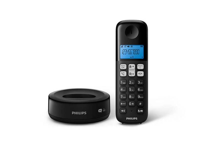 Telefone sem Fio Philips Secretaria Eletrônica D1361B