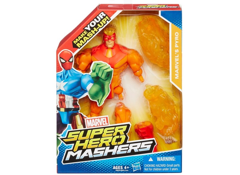 Boneco Pyro Super Hero Mashers A9830/A6825 - Hasbro