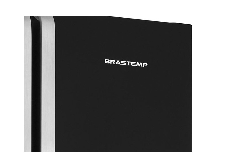 Geladeira Brastemp All Black Side by Side 540 Litros Dispenser de Água Externo Inox BRS70HE