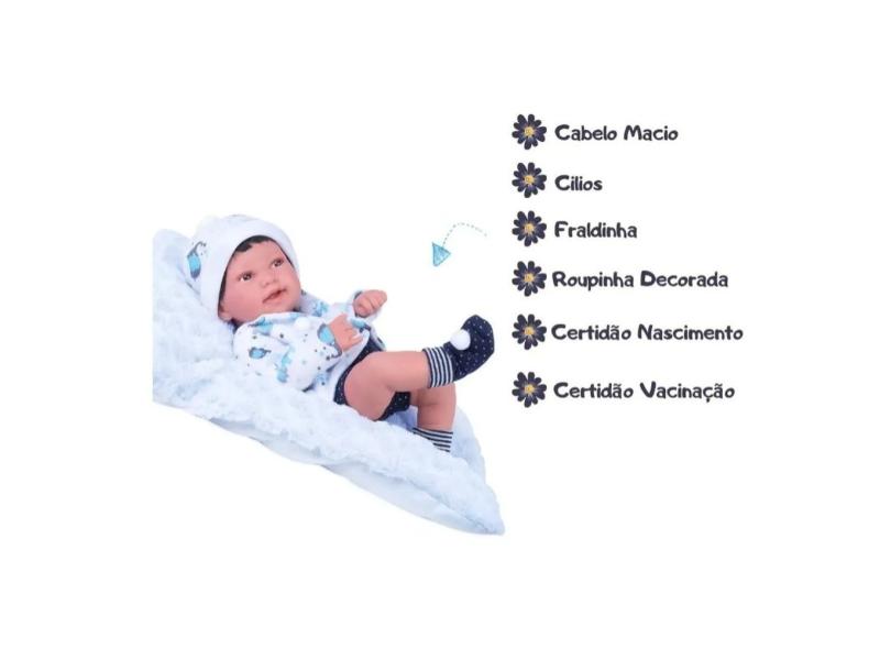 Boneca Bebê Reborn Anny Doll Menino Cotiplás em Promoção é no Buscapé