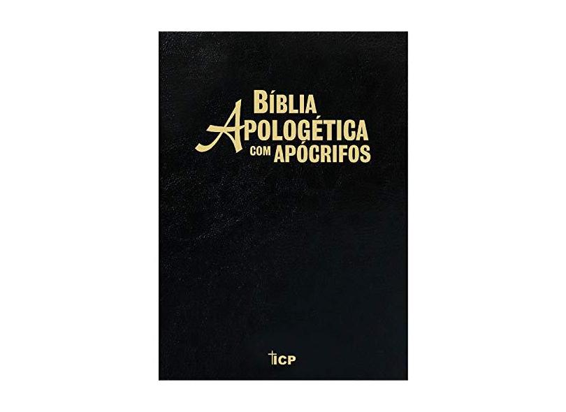 Bíblia Apologética com Apócrifos - Edição Ampliada RC 1997 - Luxo Preta - Vários Autores - 7897185852592