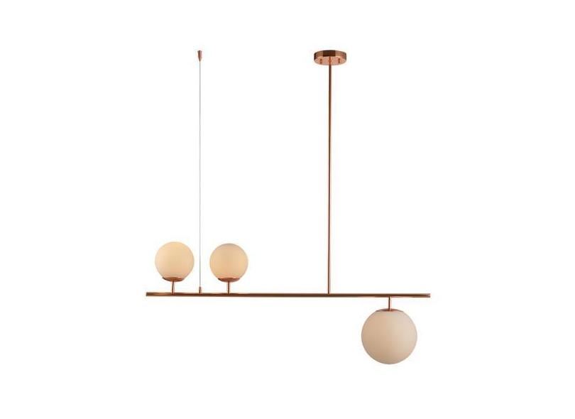 Luminária Pendente Avant Pérola Libra E27 Cobre Brilho Bivolt com o