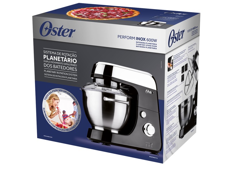 Batedeira Planetária Oster Perform Inox