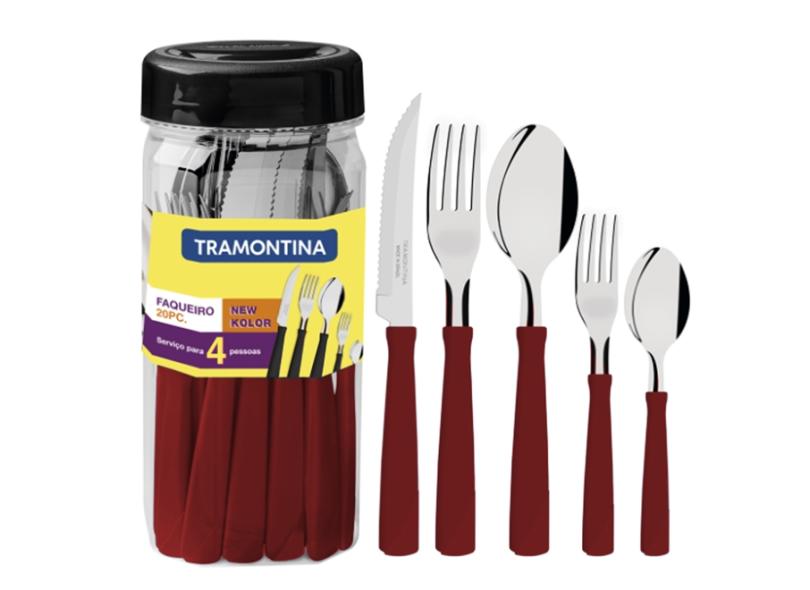 Faqueiro Tramontina New Kolor 20 peças 