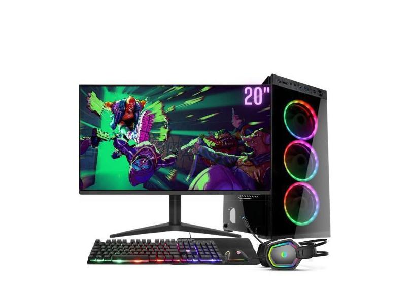 Computador Gamer Completo RGB Intel Core i5 8GB HD 500GB Kit Gamer com