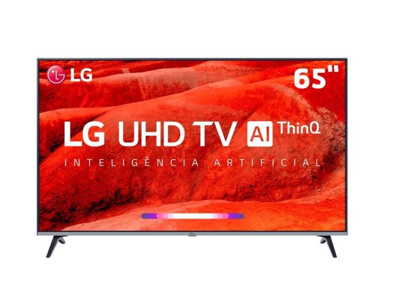 Smart TV TV LED 65 " LG ThinQ AI 4K 65UM7520PSB 4 HDMI