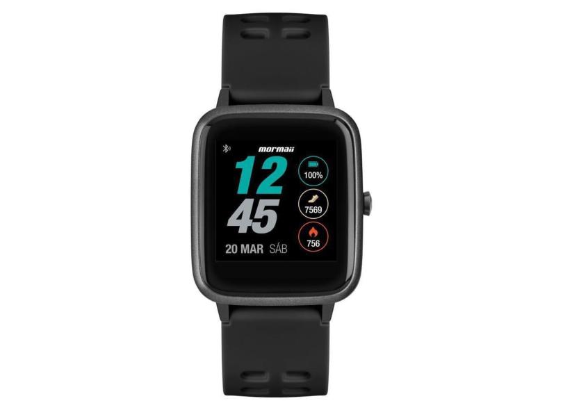 Smartwatch Unissex Mormaii Life  Full Display Preto - MOLIFEAB/8P MOLIFEAB/8P-Unissex