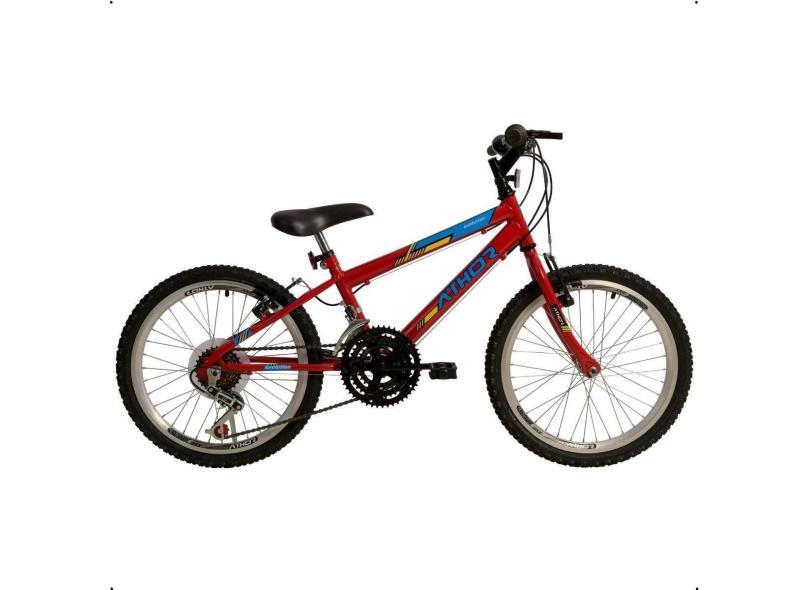 Bicicleta Infantil Aro 20 Athor Evolution Com Marcha 18 Vel.-Unissex