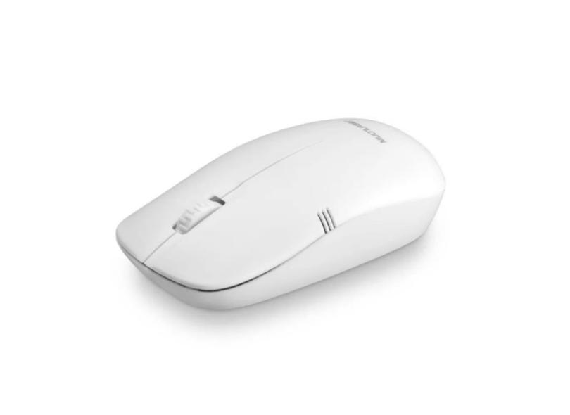 Mouse Sem Fio Multilaser MO286 Slim 3 Botões 1200dpi Conexão Usb Branco