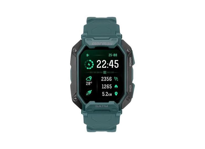 Relogio Smartwatch Mormaii Force Full Display, Bluetooth, 5Atm, Touch,