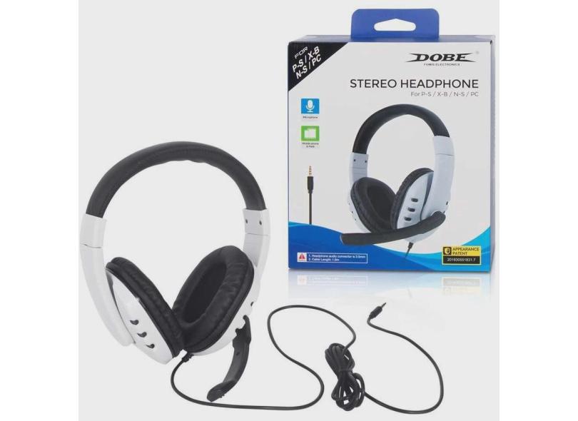 Fone De Ouvido Headset Gamer Para Pc Ps4 Ps5 Xbox One Dobe