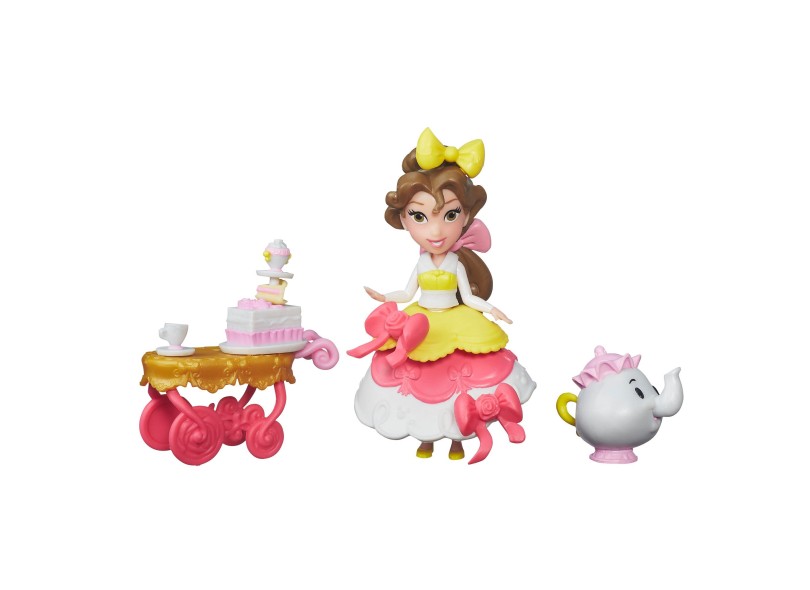 Boneca Princesas Disney Mini Princesa Bela E Acessório Hasbro