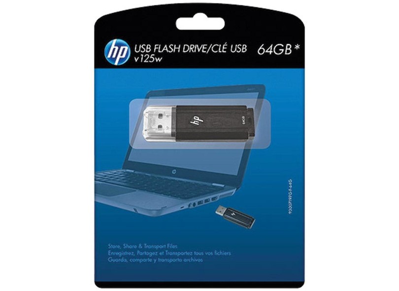 Pen Drive HP 64 GB USB 2.0 V125W