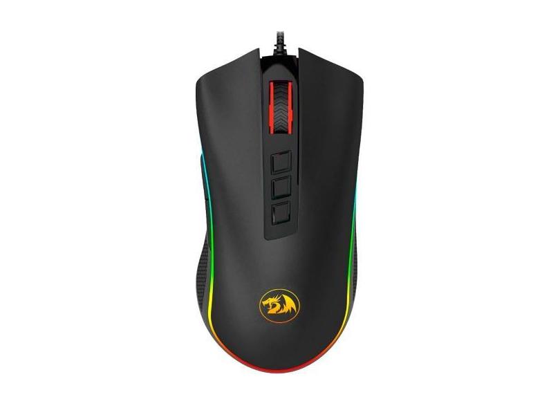 Mouse Gamer Redragon M711 Cobra FPS com Fio USB - Preto