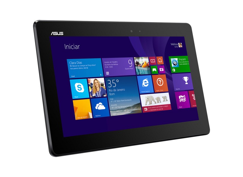 Notebook Conversível Asus Quad-Core Processor 2 GB de RAM HD 500 GB SSD 32 GB LED 10.1 " Touchscreen Windows 8.1 T100