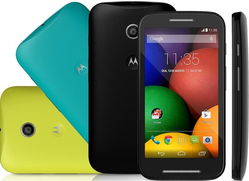 Smartphone Motorola Moto E DTV Colors Edition XT1025 Câmera 5,0 MP 2 Chips 4GB Android 4.4 (Kit Kat) Wi-Fi 3G