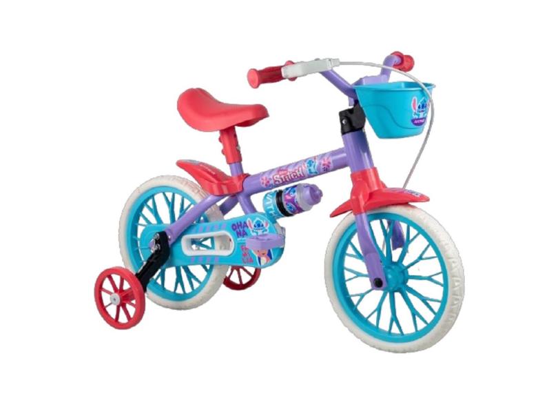 Bicicleta Nathor Stitch - Aro 12 - a Partir de 3 Anos