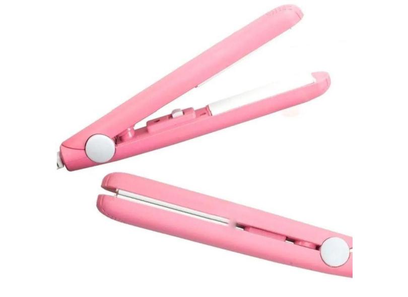 Mini Chapinha Prancha Portátil Viagem 180 Graus 110V-220V