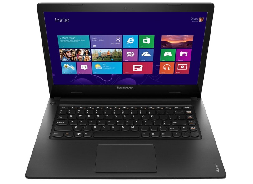 Notebok Lenovo IdeaPad Intel Core i3 2375M 2ª Geração 4 GB 500 GB LED 14" Windows 8 S400