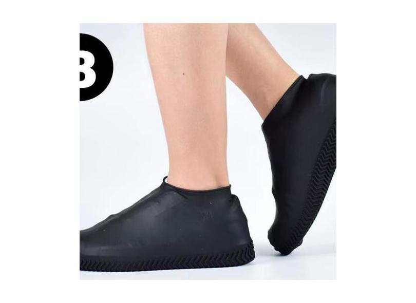 Par Protetores de Sapato Silicone Para Chuva Antiderrapante Capa Tênis