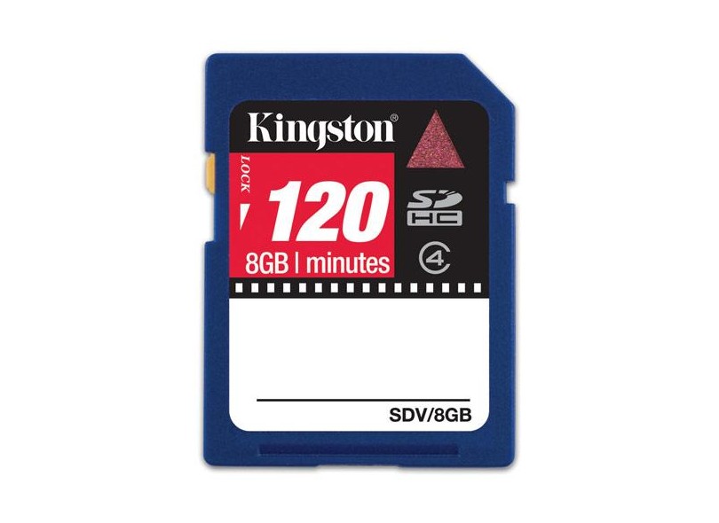 Cartão de Memória SDHC Kingston 8GB SDV/8GB