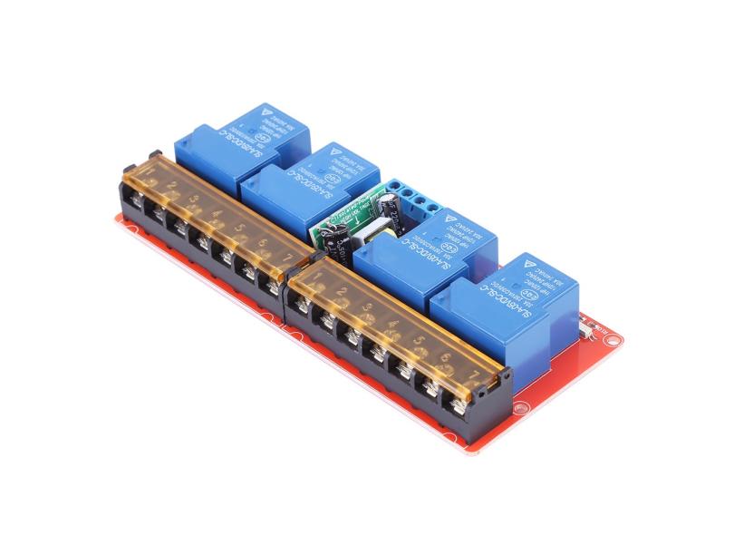 Relé de acionamento de alto nível baixo, ac 100-250V 30A Relé de 4 ...