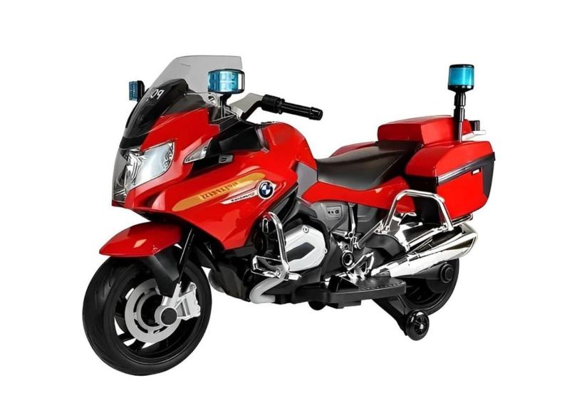 Mini Moto Elétrica Infantil Bateria 12V Bmw R 1200RT Som Farol Led Licenciada Importway Bw-316