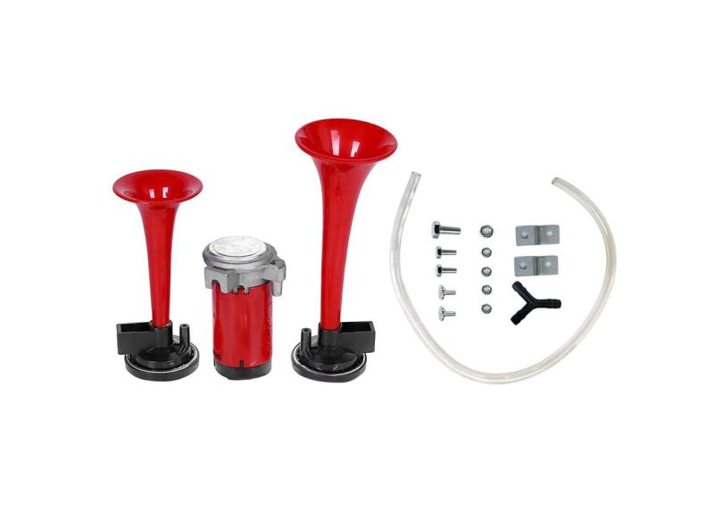 Kit Horn Veículo 110db Car Air Horn Set 12V dupla Trumpet Com Bomba