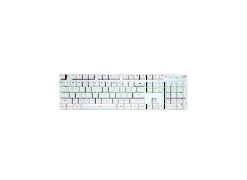 Teclado mecânico para jogos rgb led retroiluminado teclado com fio com