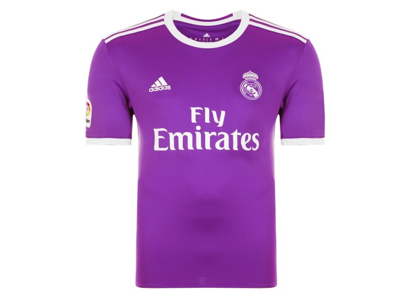 Camisa Torcedor Real Madrid II 2016/17 com Número Adidas