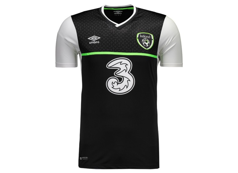 Camisa Torcedor Irlanda II 2016 com Número Umbro