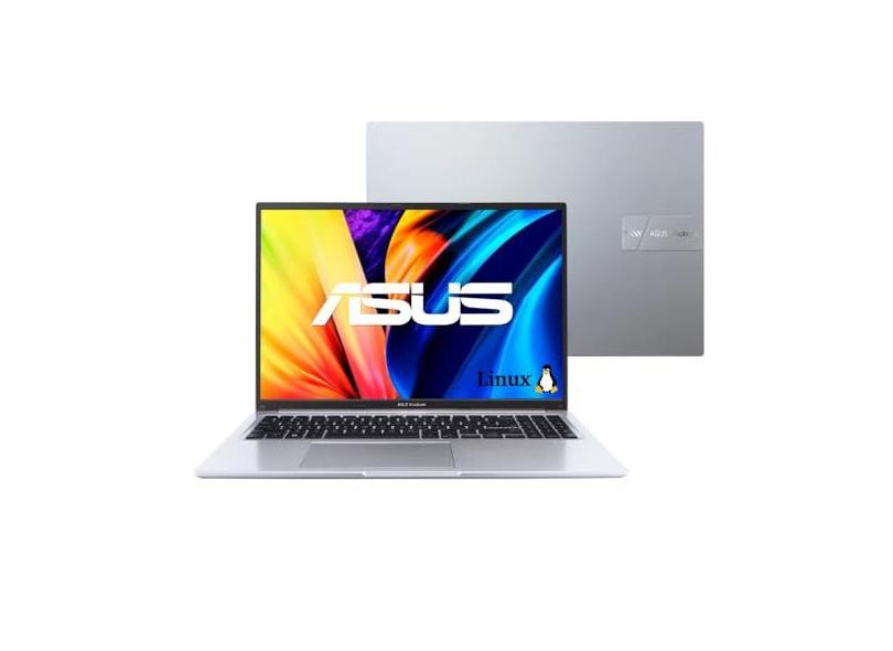 Notebook ASUS Vivobook 16 X1605VA Intel Core i7 1355U 8Gb Ram 512Gb SSD Linux KeepOS Tela 16” IPS FHD Silver - MB742