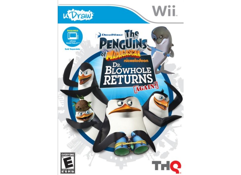 Jogo Penguins of Madagascar: Dr. Blowhole Returns Again THQ Wii