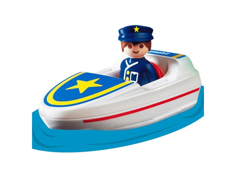Boneco Playmobil 123 Guarda Costeira - Sunny