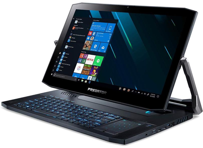 Notebook Gamer Acer Predator Helios 900 Intel Core i9 9980HK 9ª Geração 32 GB de RAM 1024.0 GB 17.3 " 4K GeForce RTX 2080 Windows 10 PT917-71-92VU