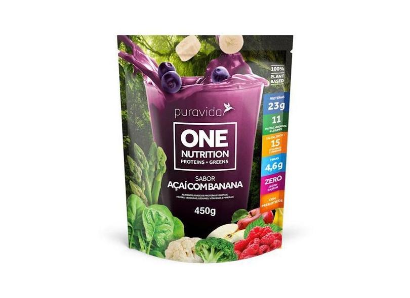 One Nutrition Puravida Açaí Com Banana 450G Proteína Vegana