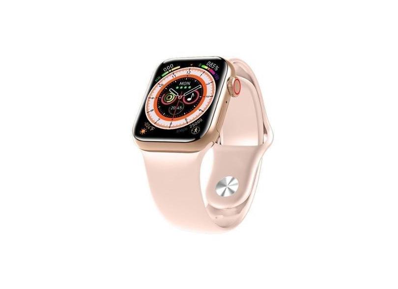Relogio Digital Mini Smartwatch Gs8 Watch 8 Tamanho 41mm Rosa-Unissex