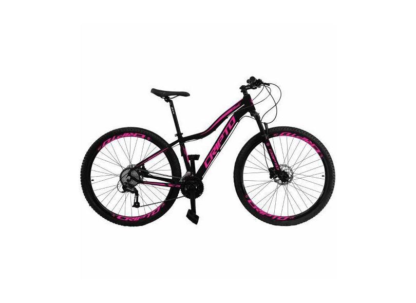 Bicicleta Aro 29 Cripto 24 Marchas Freio Disco e Suspensão, 15", Preto