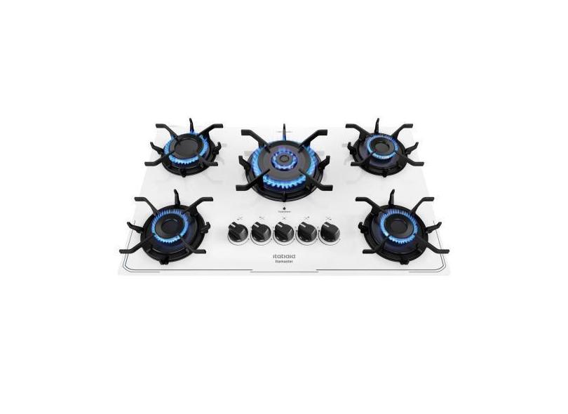 Cooktop Itamaster 5 Bocas a Gás Tripla Chama Itatiaia 127/220v Branco