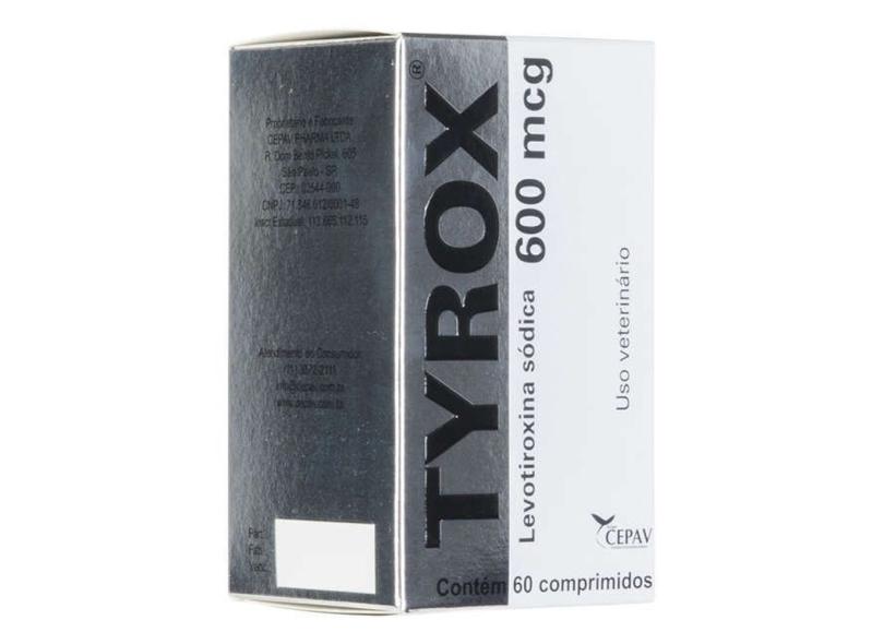 Tyrox 600mcg - Repositor Hormonal - 60 Comprimidos com o Melhor Preço é ...