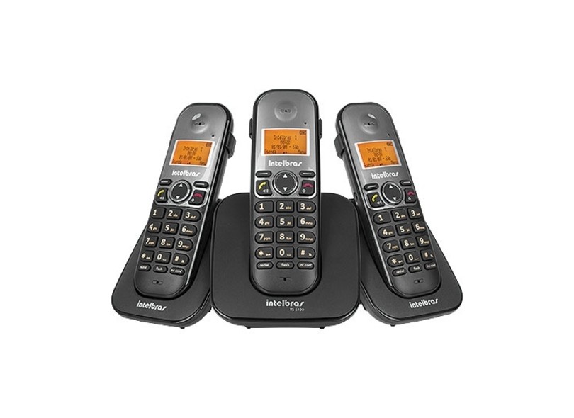 Telefone sem Fio Intelbras com 2 Ramais TS5123