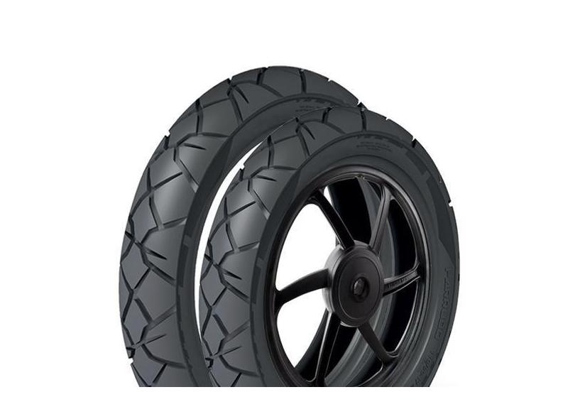 Par De Pneus 80/100-14 + 60/100-17 Biz Pop Parrudo Cinborg