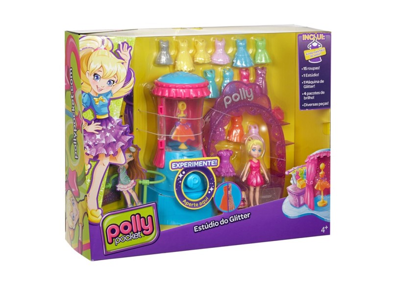 Boneca Polly Estúdio do Glitter Mattel