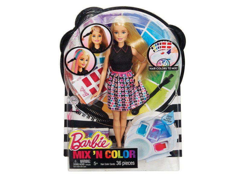 Boneca Barbie Fashionistas Conjunto Salão de Cores Mattel