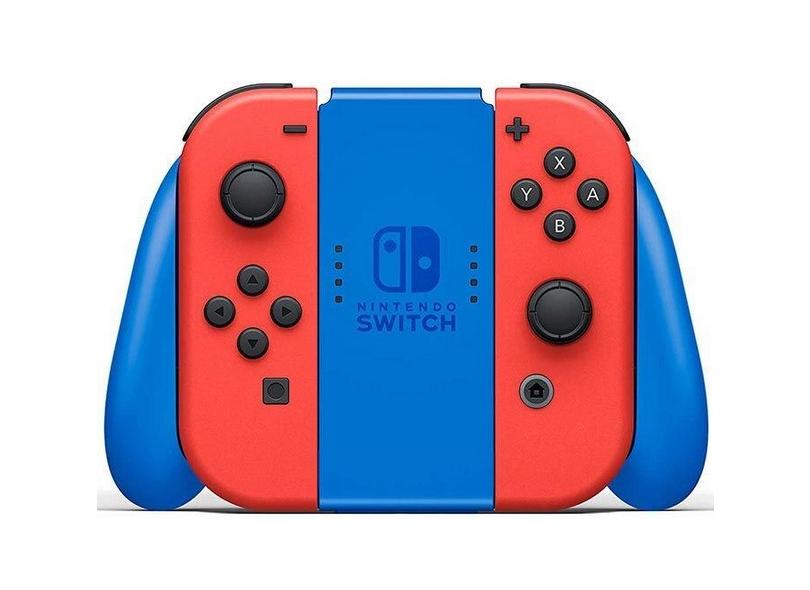 Console Portátil Switch 32 GB com Joy Con Nintendo Mario Red e Blue Edition