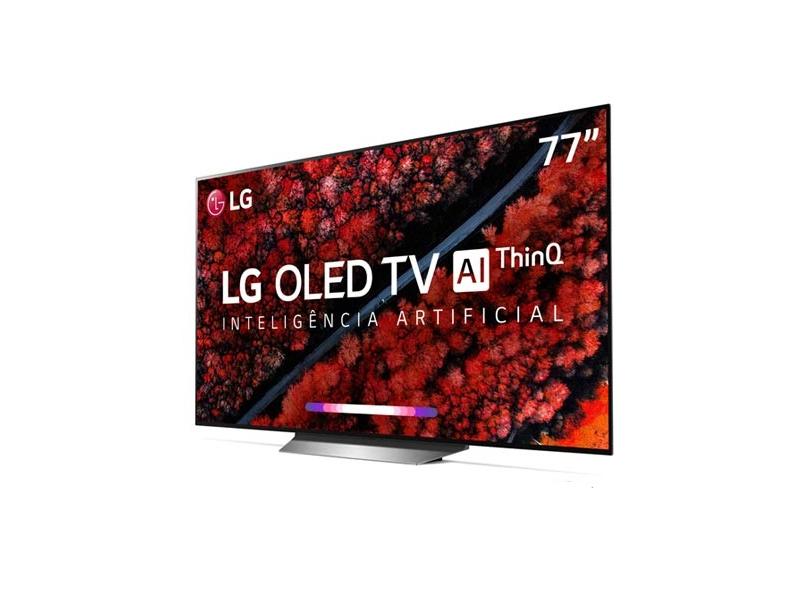 Smart TV TV OLED 77 " LG ThinQ AI 4K Netflix OLED77C9PSA 4 HDMI