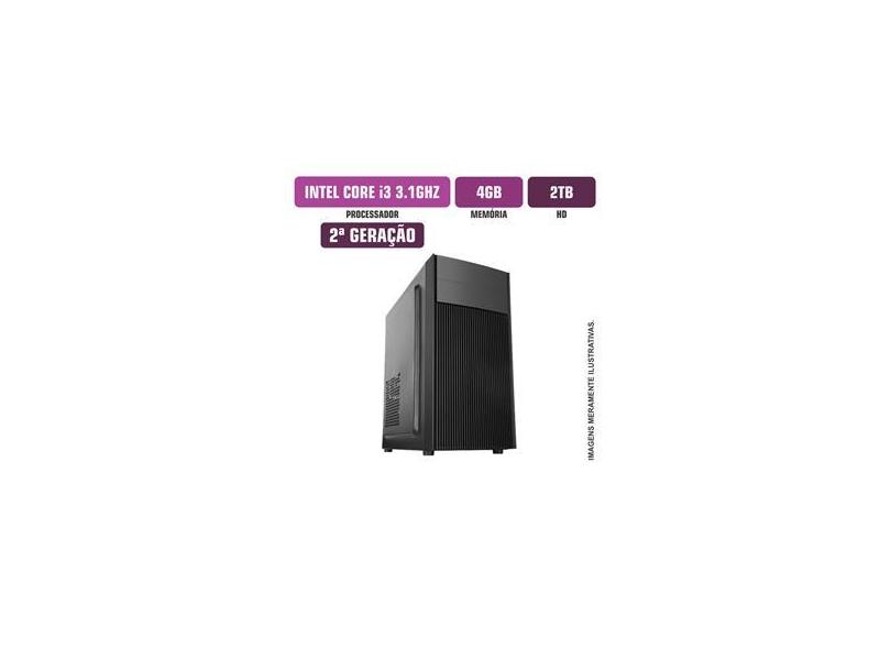 Computador Flex Computer Intel Core I3-2100 4GB HD 2Tb