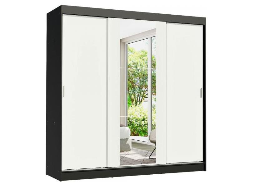 Guarda-Roupa Casal 3 Portas 4 Gavetas com Espelho Reno Madesa