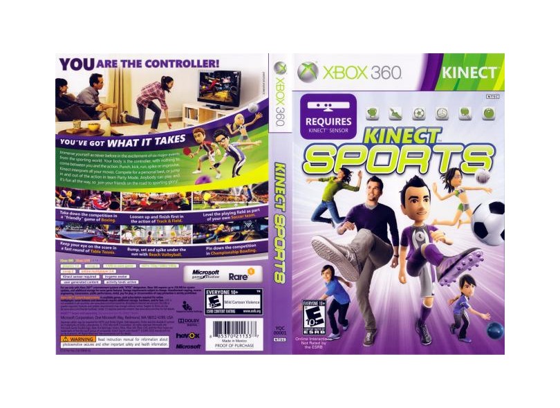 Jogo Xbox 360 Kinect Sports - Microsoft - Gameteczone a melhor